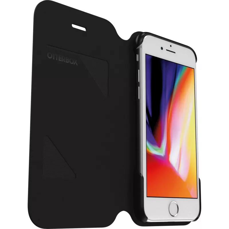 OtterBox Strada Series funda tipo flip para Apple iPhone 6/6s/7/8/SE (2.ª y 3.ª gen) - negro