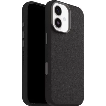 OtterBox Symmetry Cactus Leather funda con control de cámara para iPhone 17 - Noir Ash Black
