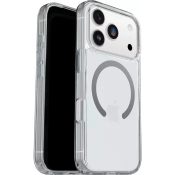OtterBox Symmetry Clear funda MagSafe con botón de control de cámara para Apple iPhone 17 Pro - transparente (77-98831)