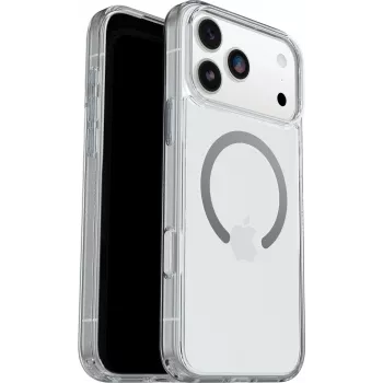 OtterBox Funda Symmetry Clear Serie MagSafe con botón de control de cámara para Apple iPhone 17 Pro Max - Clear (77-98856)