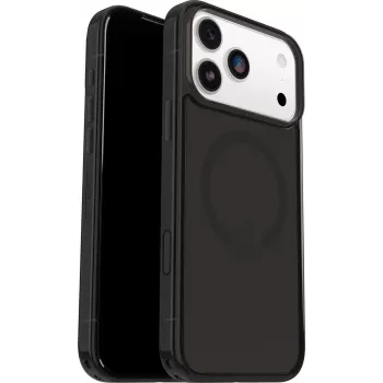 OtterBox Symmetry Clear MagSafe funda con botón de control de cámara para Apple iPhone 17 Pro Max - Black Mist (transparente)