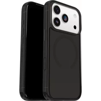OtterBox Symmetry Clear MagSafe funda con botón de control de cámara para Apple iPhone 17 Pro - Black Mist