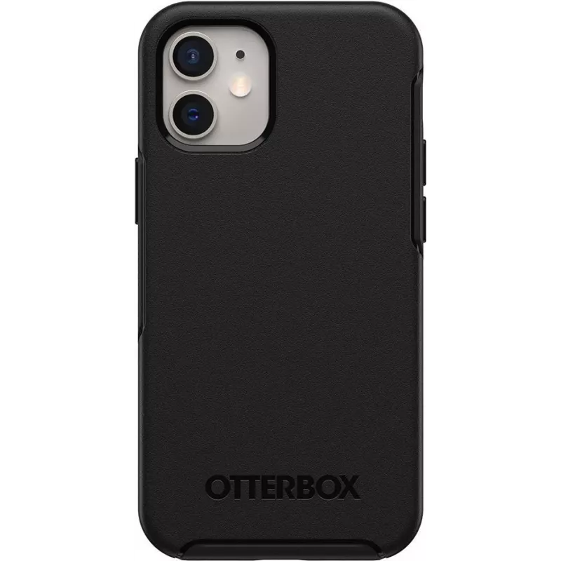 OtterBox Symmetry Series funda trasera para Apple iPhone 12 / 12 Pro – negro 77-66197