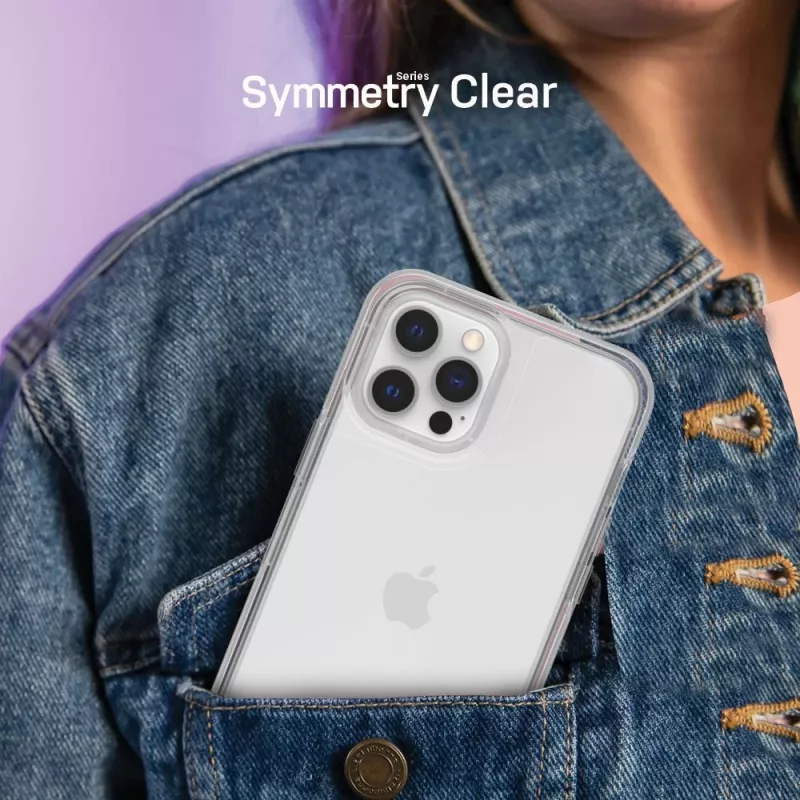 OtterBox Symmetry Serie Funda para iPhone 12 y iPhone 12 Pro - Clear