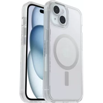 OtterBox Funda Symmetry Series Clear MagSafe para Apple iPhone 13/14/15/16e - Transparente