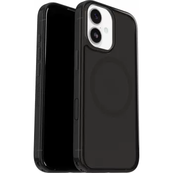 OtterBox Symmetry Series Clear MagSafe funda para iPhone 17 - Black Mist
