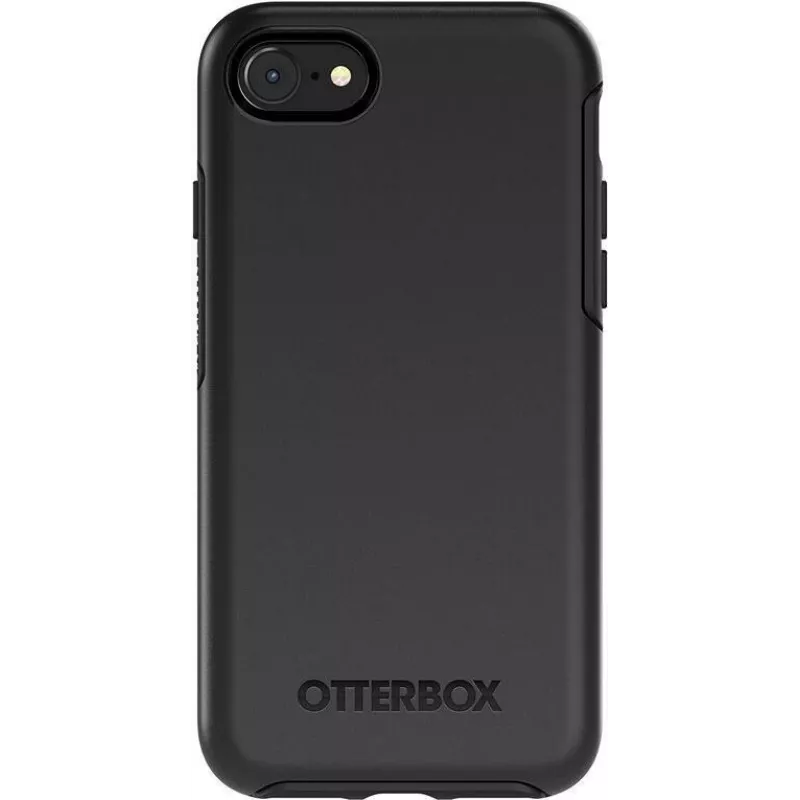 OtterBox Symmetry Serie Pro Pack - Tapa trasera para Apple iPhone 7, 8, SE (2.ª gen.), SE (3.ª gen.) - Policarbonato, caucho sintético - Negro