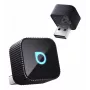 OTTOCAST Mini Cube T3 adaptador inalámbrico CarPlay y Android Auto, Bluetooth 5.0, Wi-Fi 5, USB-C, negro
