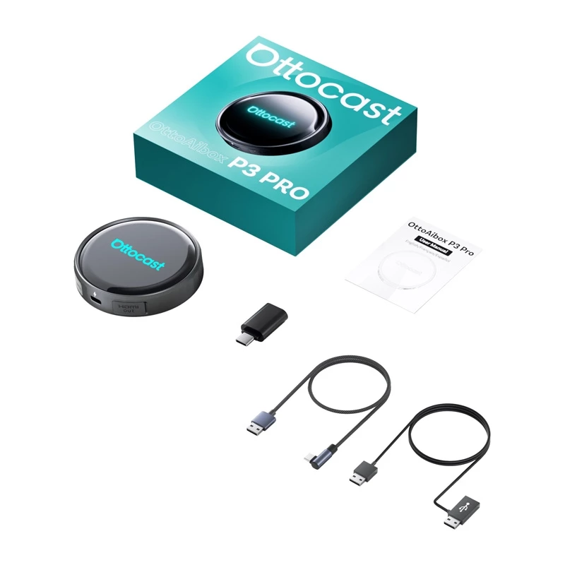 OTTOCAST OTTOAIBOX P3 Pro Adaptador inalámbrico Android