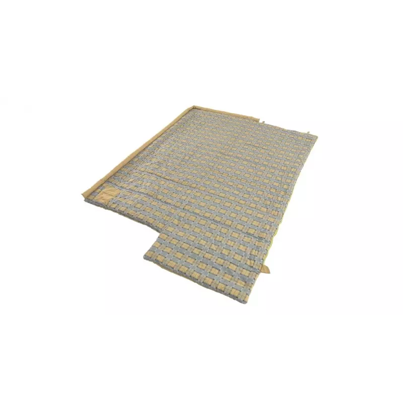Outwell Commodore Saco de dormir 225 x 85 cm 9/5/-8 °C con almohada suelta Cremallera en forma de L con auto-lock bidireccional