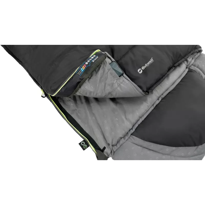 Outwell Contour Saco de dormir 220 x 85 cm -13/+16 °C Cremallera izquierda
