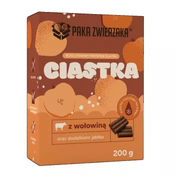 Paka Zwierzaka Snack de ternera con manzana 200 g