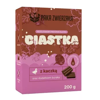 Paka Zwierzaka Snack de pato con remolacha 200g