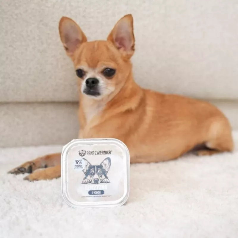 PAKA ZWIERZAKA caza y salmón alimento húmedo para perros - 150g