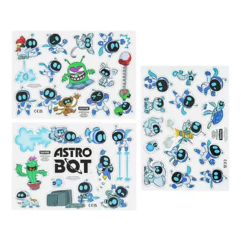 Paladone AstroBot Imanes para nevera - Set de 34 imanes, 3 hojas, diseño robot espacial