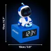 Despertador AstroBot Icon de Paladone - despertador digital LCD robot gris/blanco con función snooze