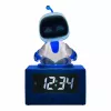 Despertador AstroBot Icon de Paladone - despertador digital LCD robot gris/blanco con función snooze