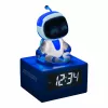 Despertador AstroBot Icon de Paladone - despertador digital LCD robot gris/blanco con función snooze