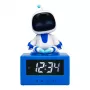Despertador AstroBot Icon de Paladone - despertador digital LCD robot gris/blanco con función snooze