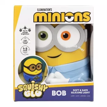 Paladone Bob SquishyGlo Luz de silicona recargable - Luz ambiental SpongeBob Bob Esponja