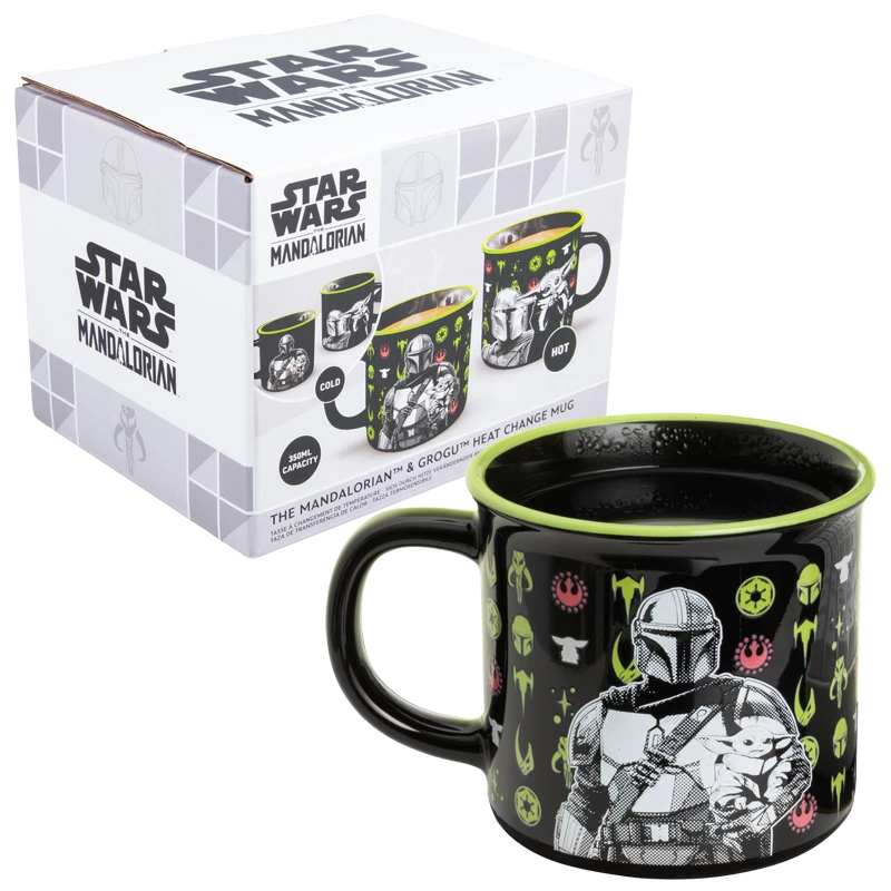 Paladone Taza con cambio de calor Mandalorian and Grogu