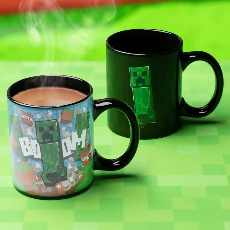 Paladone Taza termocromática Creeper de Minecraft