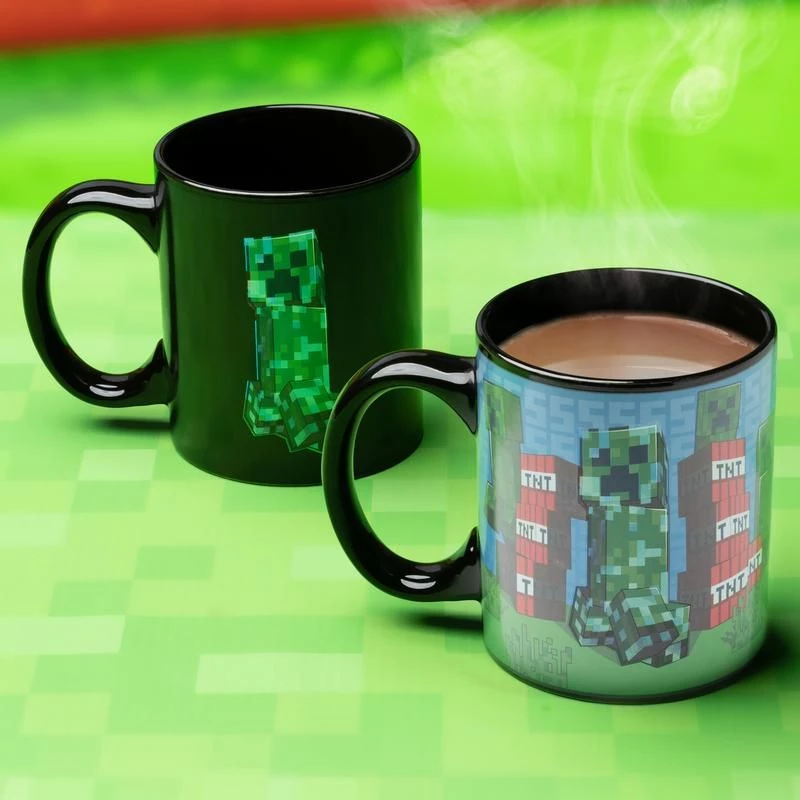 Paladone Taza termocromática Creeper de Minecraft