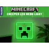 Paladone Minecraft Creeper Luz LED de neón para pared