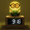 Paladone Minions Icon Despertador - LED digital, alimentado por USB, snooze