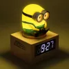 Paladone Minions Icon Despertador - LED digital, alimentado por USB, snooze