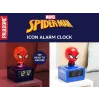 Paladone Spider-Man Icon Despertador - LED digital, Rojo/Negro