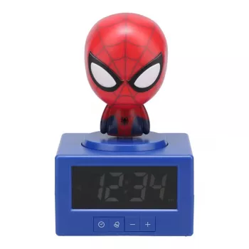 Paladone Spider-Man Icon Despertador - LED digital, Rojo/Negro