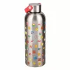Paladone Botella de agua metálica Super Mario con asa de transporte