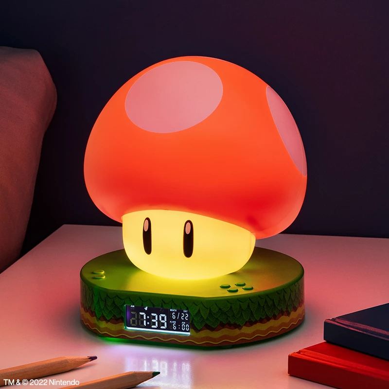 Paladone Reloj despertador digital Super Mushroom