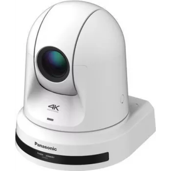 Cámara PTZ 4K UHD Panasonic AW-UE40WEJ con zoom óptico 24x, PoE+, blanca