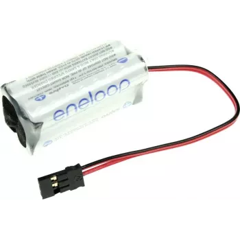 Panasonic eneloop Pack de baterías NiMH 4xAAA 4,8V 750mAh con cable y conector 124005