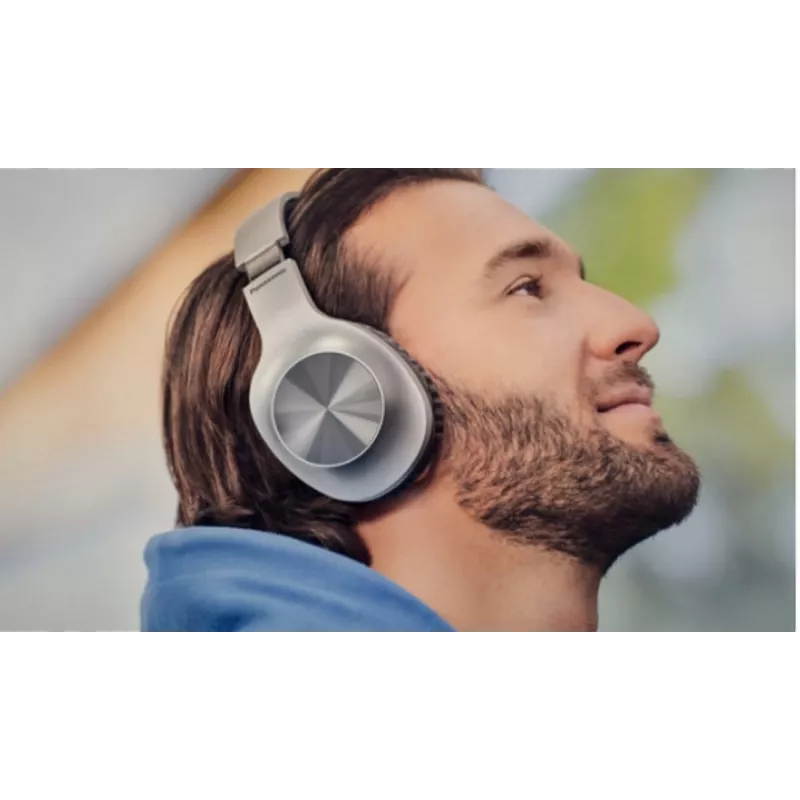 Panasonic RB-HX220BDES Auriculares supraaurales inalámbricos, Bluetooth, micrófono, XBS, Plata