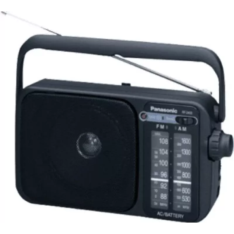 Radio analógica portátil AM/FM Panasonic RF-2400DEG-K - Negra