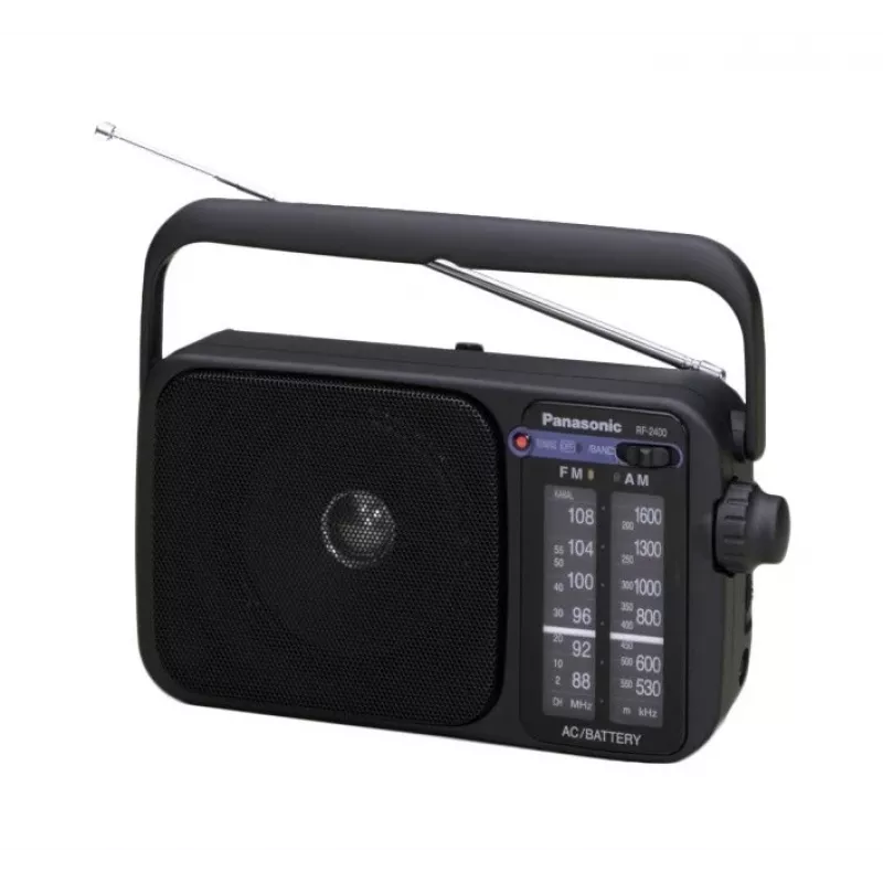 Radio analógica portátil AM/FM Panasonic RF-2400DEG-K - Negra