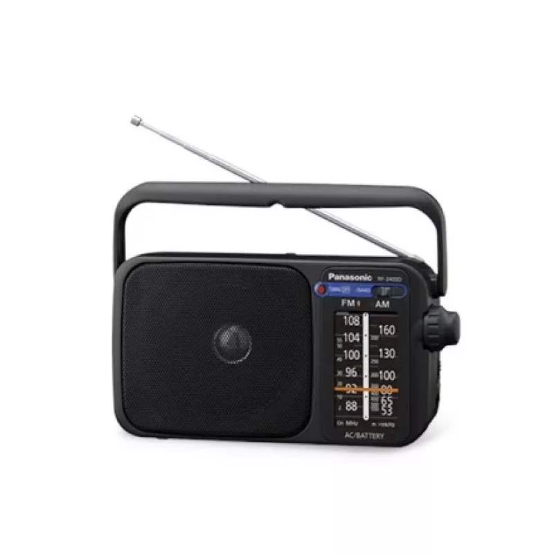 Radio analógica portátil AM/FM Panasonic RF-2400DEG-K - Negra