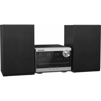 Panasonic SC-PM272EG-S microcadena Hi-Fi con CD, Bluetooth, radio DAB/DAB+, USB y AUX - plata (20 W RMS)