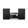 Panasonic SC-PM272EG-S microcadena Hi-Fi con CD, Bluetooth, radio DAB/DAB+, USB y AUX - plata (20 W RMS)