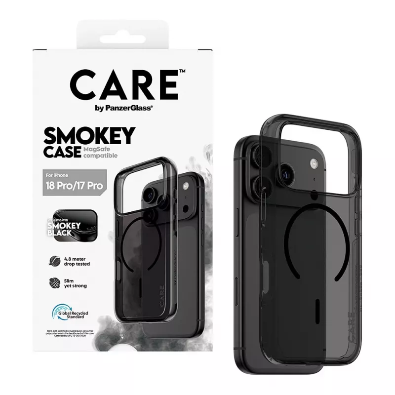 PanzerGlass CARE funda Smokey con MagSafe negro para iPhone 17 Pro