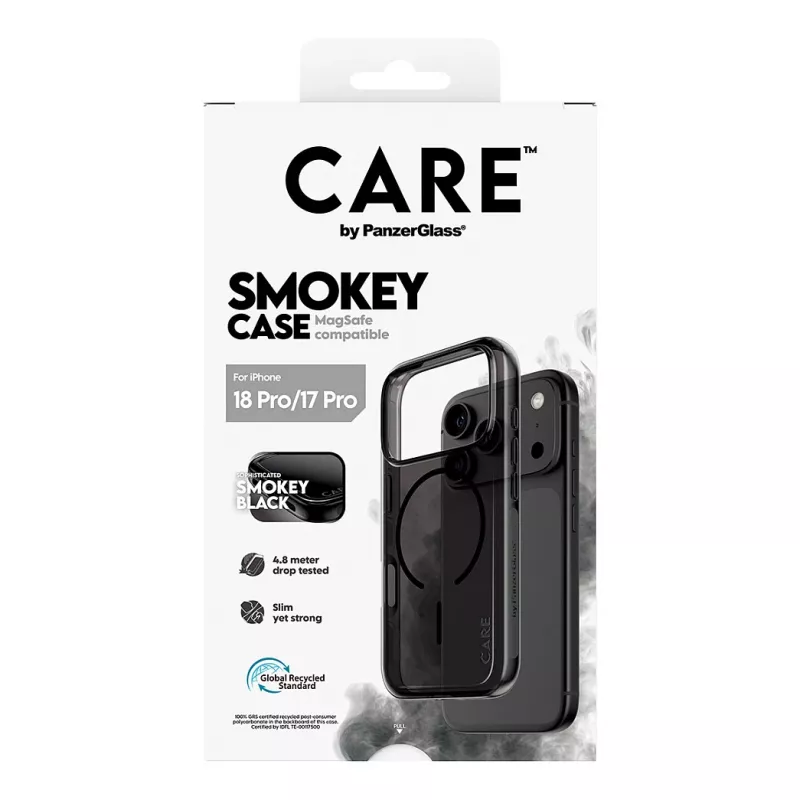 PanzerGlass CARE funda Smokey con MagSafe negro para iPhone 17 Pro