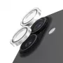 PanzerGlass Hoops Glitter Silver protector de lente de cámara para iPhone 17 / iPhone 16 / 16 Plus