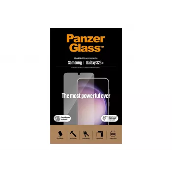 PanzerGlass Lámina protectora de pantalla Ultra-Wide Fit para Samsung Galaxy S23+ con aplicador