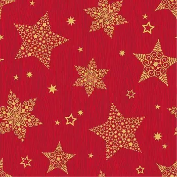 Papstar 88169 servilletas de papel tissue rojas, 2 capas, 33 x 33 cm, 100 uds., certificado FSC, un solo uso
