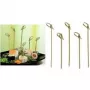 PAPSTAR Brochetas de finger food con nudo, 60 mm bambú, 200 uds. en caja con tapa transparente 16769