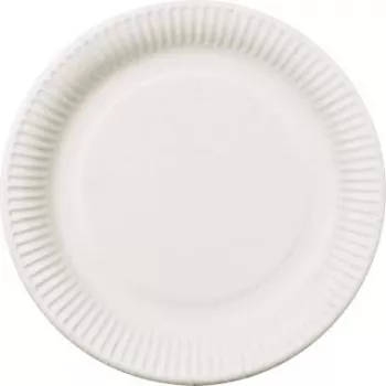 PAPSTAR pure Platos desechables redondos 26 cm extra fuertes blanco bagazo de caña de azúcar 50 uds. 11176