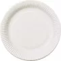 PAPSTAR pure Platos desechables redondos 26 cm extra fuertes blanco bagazo de caña de azúcar 50 uds. 11176